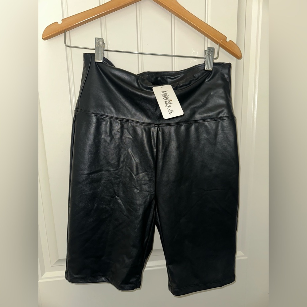 Faux Leather High-Waist